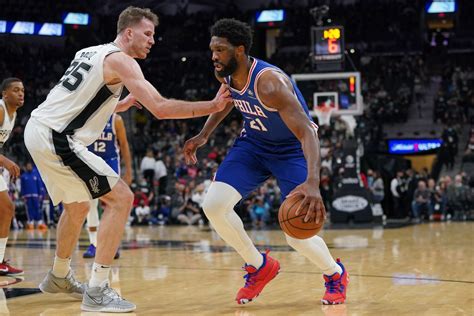 spurs vs 76ers last game